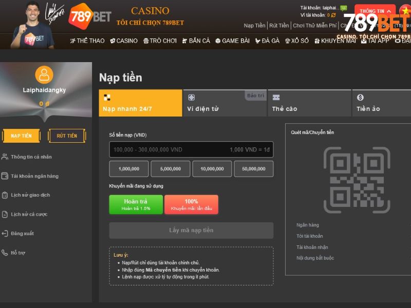 Những ưu điểm vượt trội khi nạp tiền 789BET
